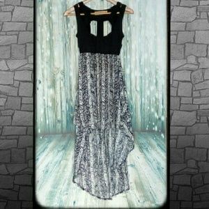 Reverse high low dress
